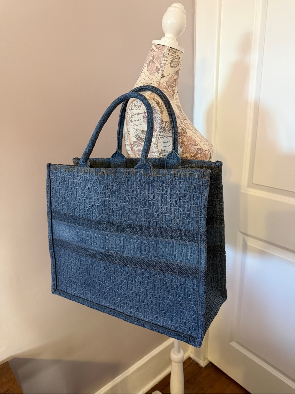 Christian Dior Book Denim Tote